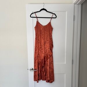 Saltwater LUXE Terracotta Floral Maxi Dress